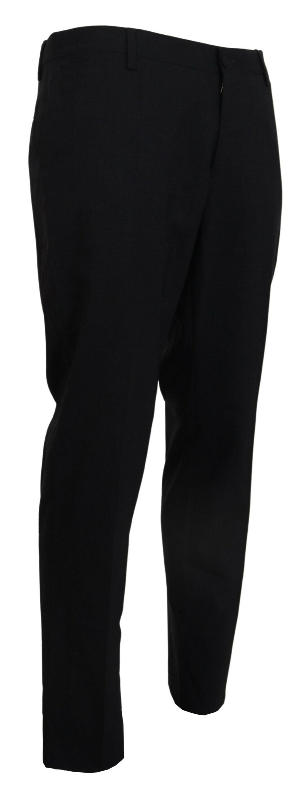 Pantalon habillé slim en laine stretch grise Dolce &amp; Gabbana