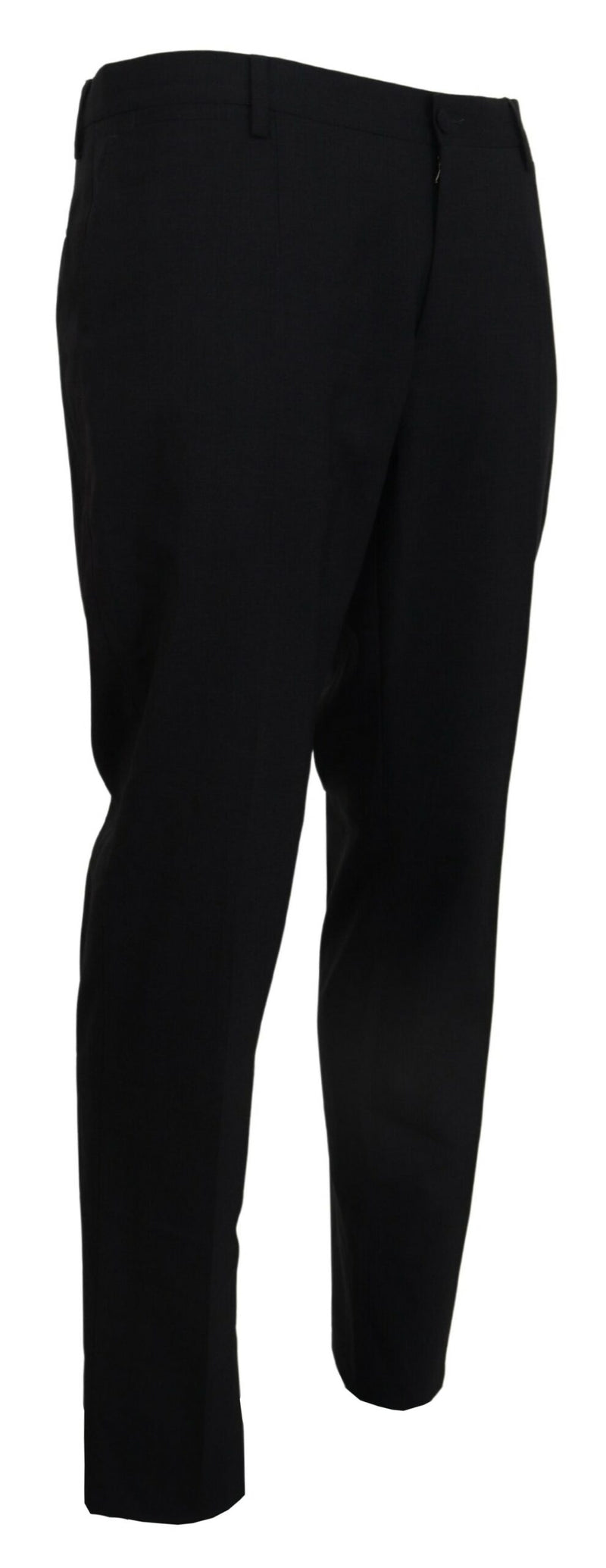 Dolce &amp; Gabbana grijze wollen stretch dress, formele slim fit broek.