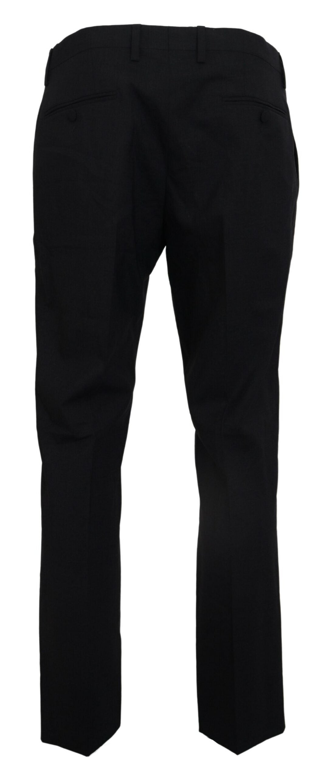 Pantalon habillé slim en laine stretch grise Dolce &amp; Gabbana