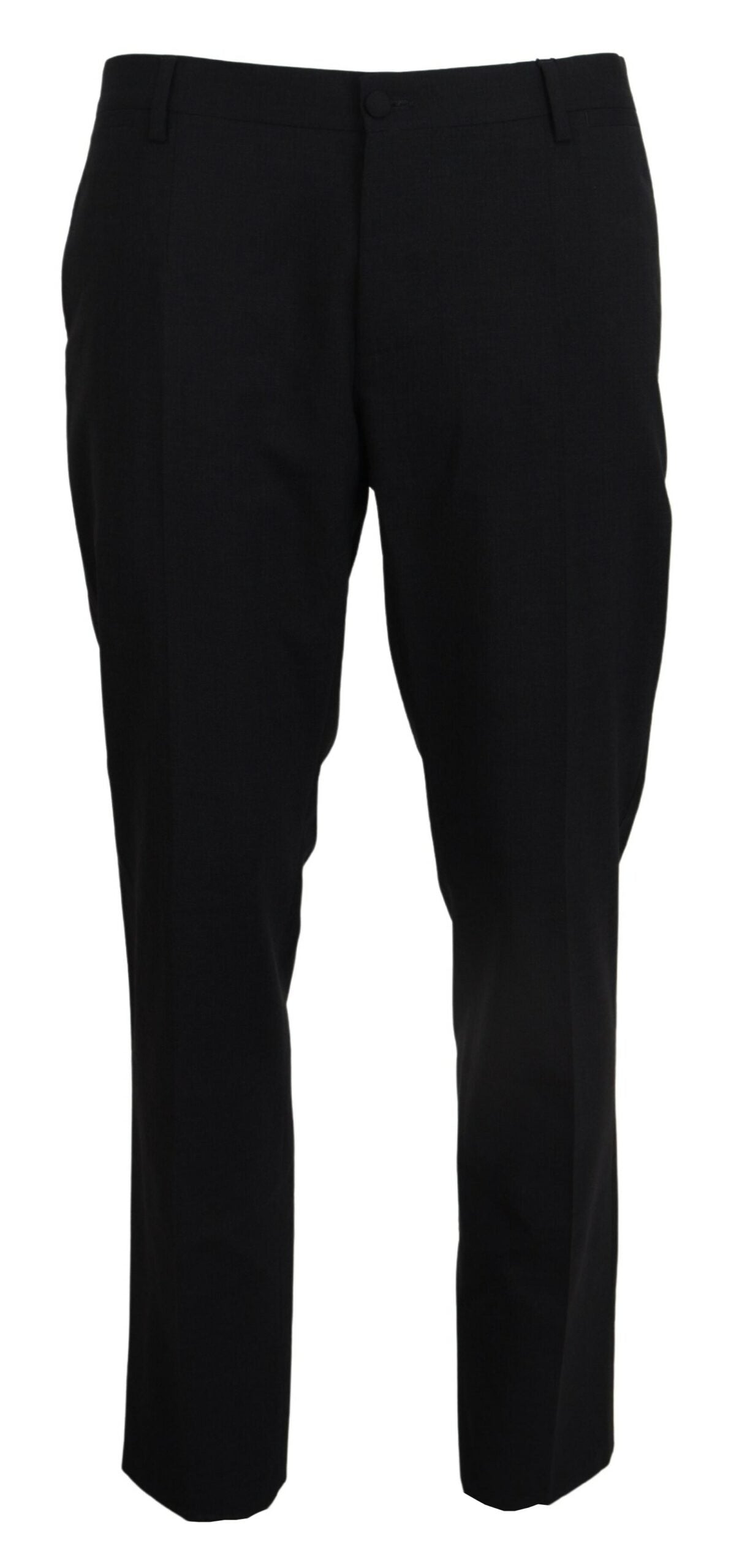 Pantalon habillé slim en laine stretch grise Dolce &amp; Gabbana