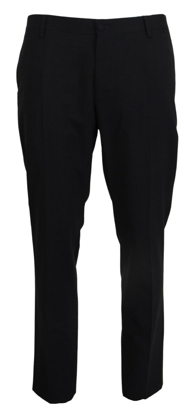 Dolce &amp; Gabbana grijze wollen stretch dress, formele slim fit broek.