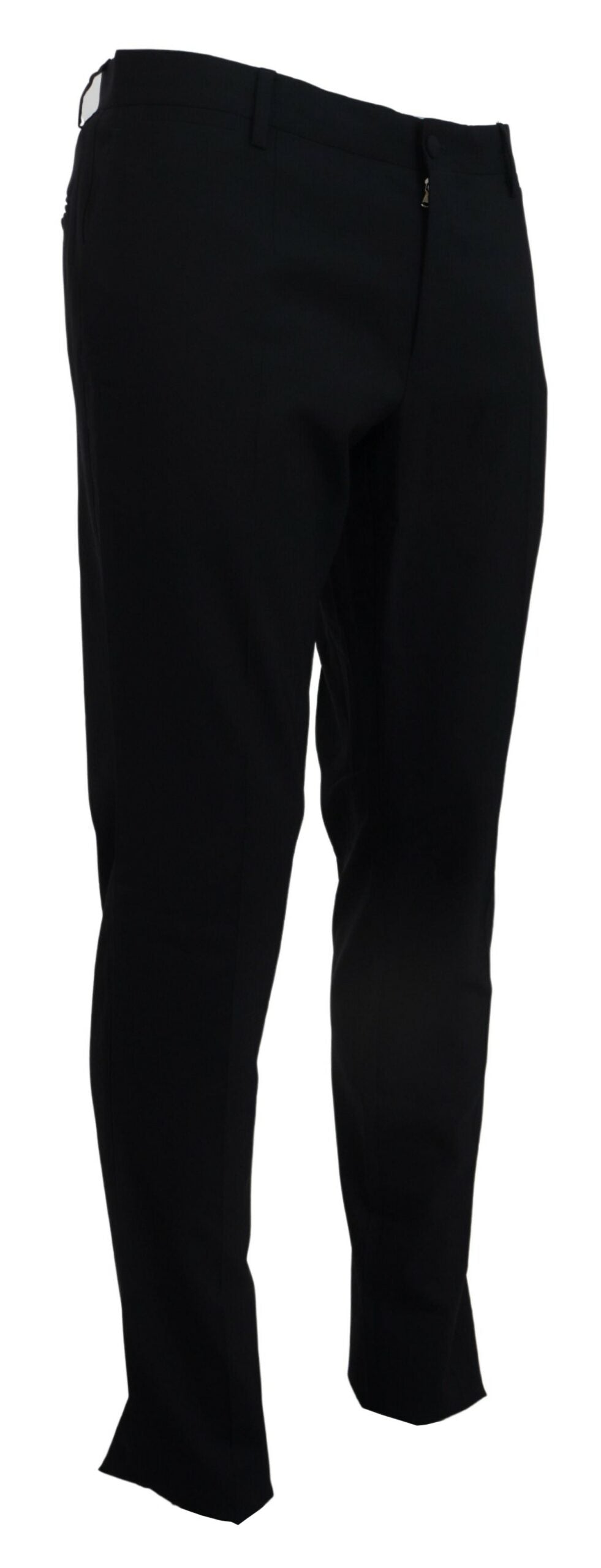 Pantalon habillé slim en laine stretch bleu Dolce &amp; Gabbana