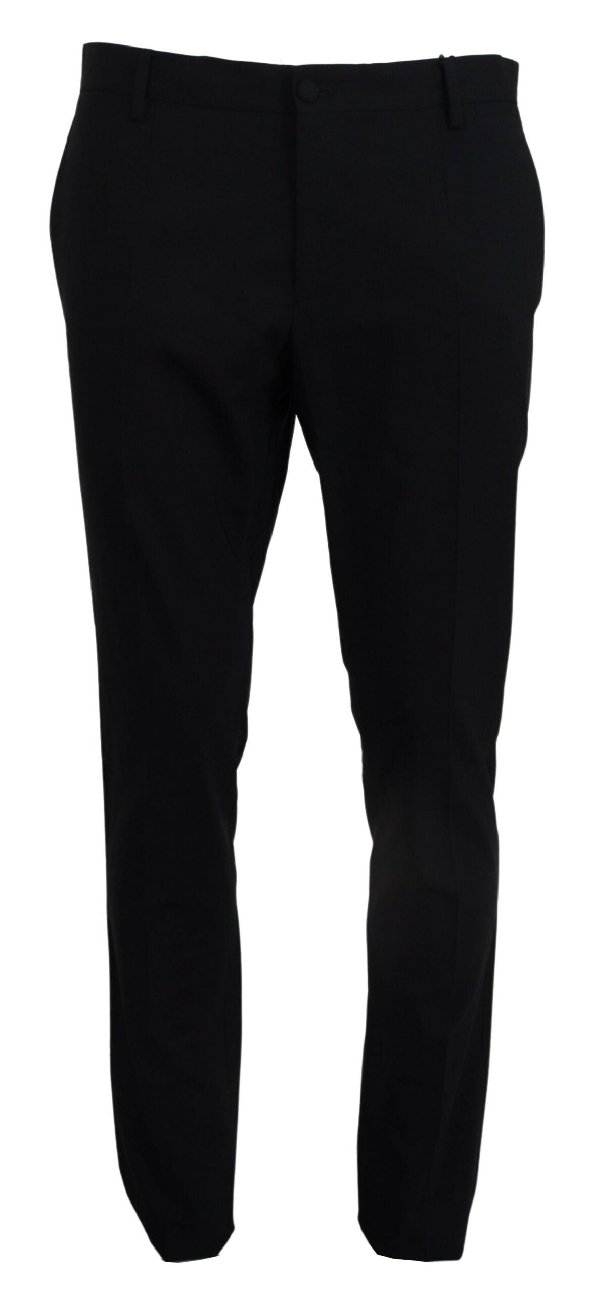 Pantalon habillé slim en laine stretch bleu Dolce &amp; Gabbana