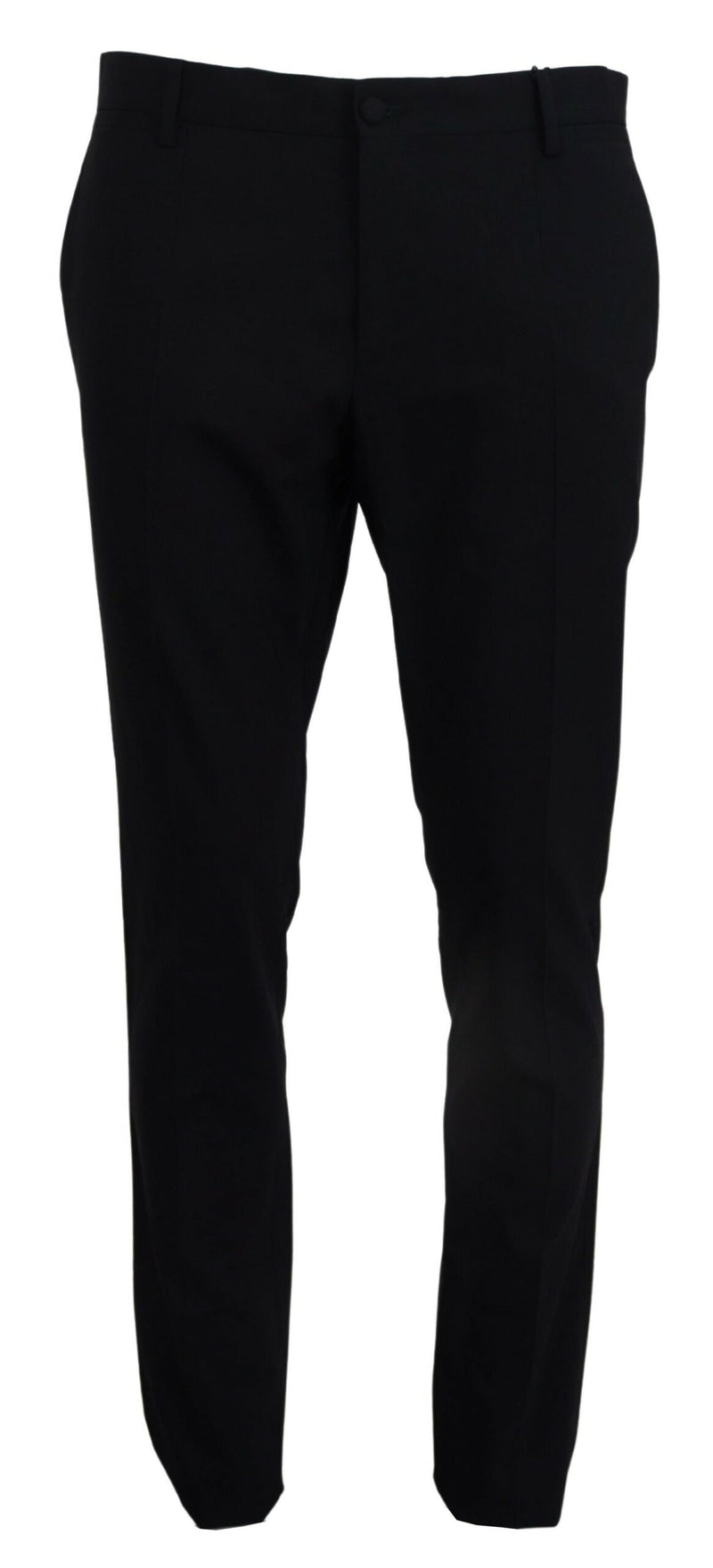 Pantalon habillé slim en laine stretch bleu Dolce &amp; Gabbana