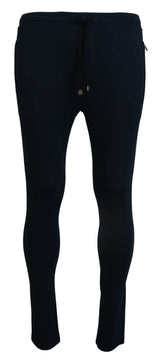 Pantalon de survêtement en coton pour homme, bleu, Dolce &amp; Gabbana