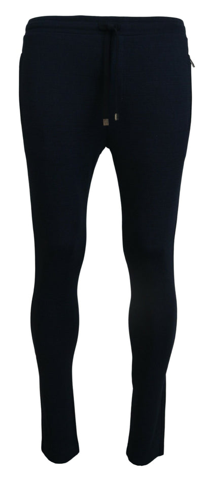 Pantalon de survêtement en coton pour homme, bleu, Dolce &amp; Gabbana
