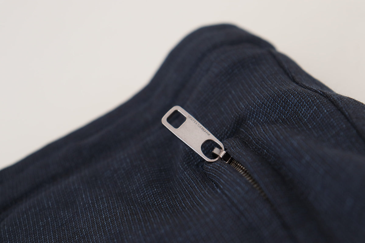 Pantalon de survêtement en coton pour homme, bleu, Dolce &amp; Gabbana