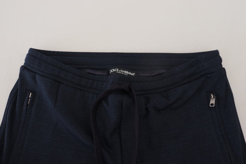 Pantalon de survêtement en coton pour homme, bleu, Dolce &amp; Gabbana