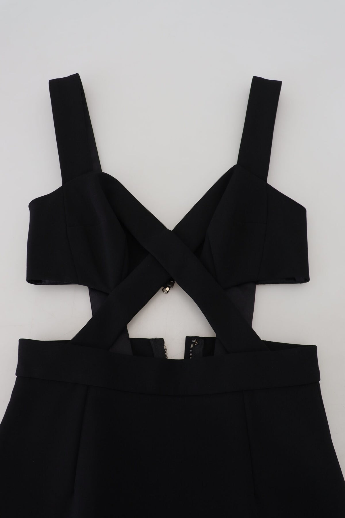 Robe Midi Bodycon Noir en Viscose Dolce & Gabbana