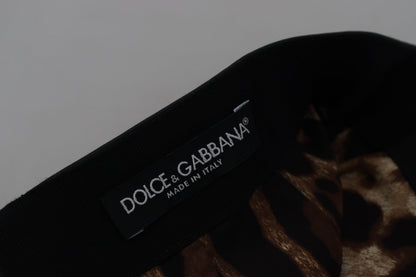 Dolce & Gabbana A-lijn minirok van zwart lammerenleer