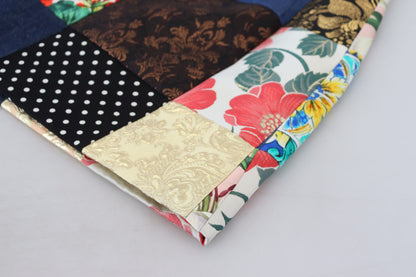 Jupe mini patchwork multicolore Majolica de Dolce & Gabbana