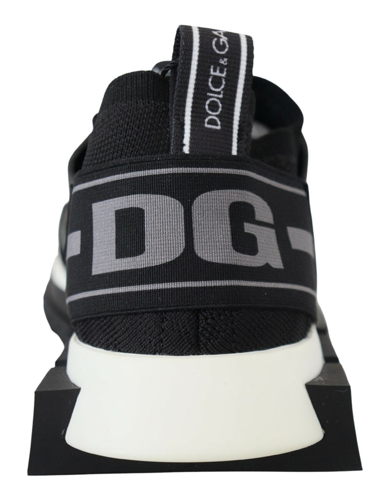 Dolce & Gabbana Black Mesh Sorrento Trekking Sneakers