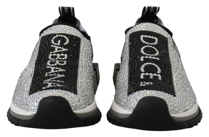 Sneakers Sorrento Dolce & Gabbana en argent et strass