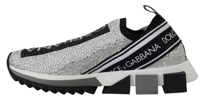 Sneakers Sorrento Dolce & Gabbana en argent et strass