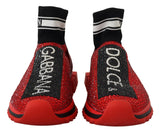 Dolce & Gabbana Red Bling Sorrento Sneakers