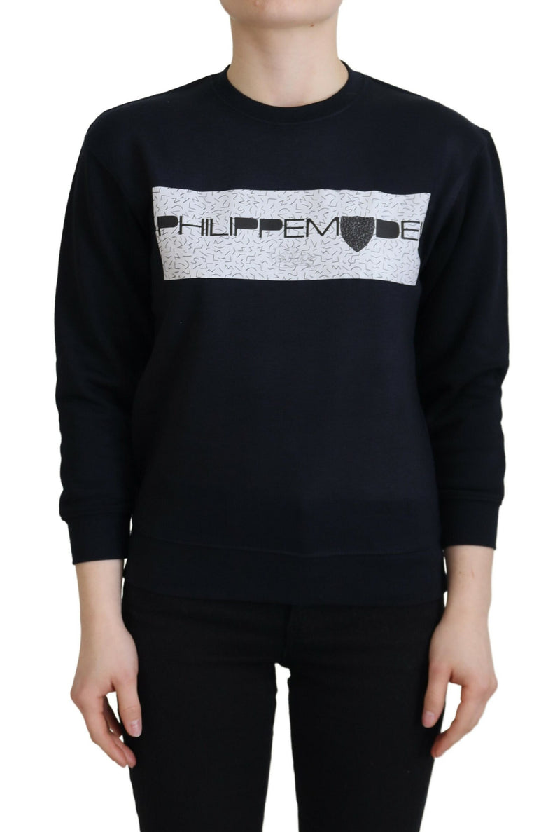 Philippe Model Pull Over Noir Imprimé à Manches Longues