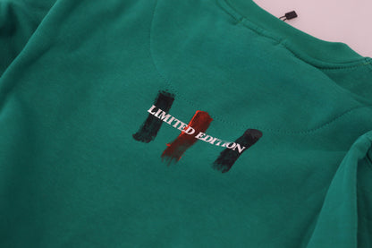 Philippe Model groene, bedrukte trui met lange mouwen