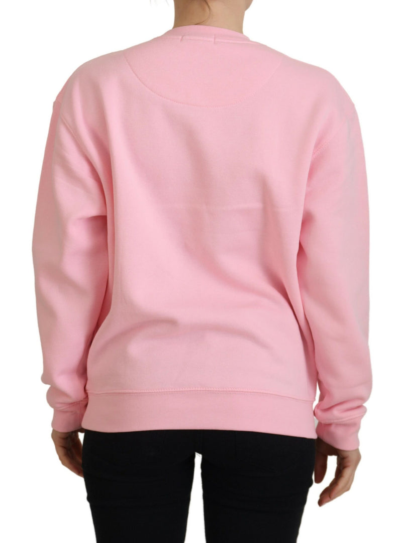 Philippe Model Pull Over Rose Imprimé à Manches Longues