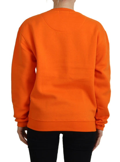 Pull en jersey à manches longues à imprimé orange de Philippe Model