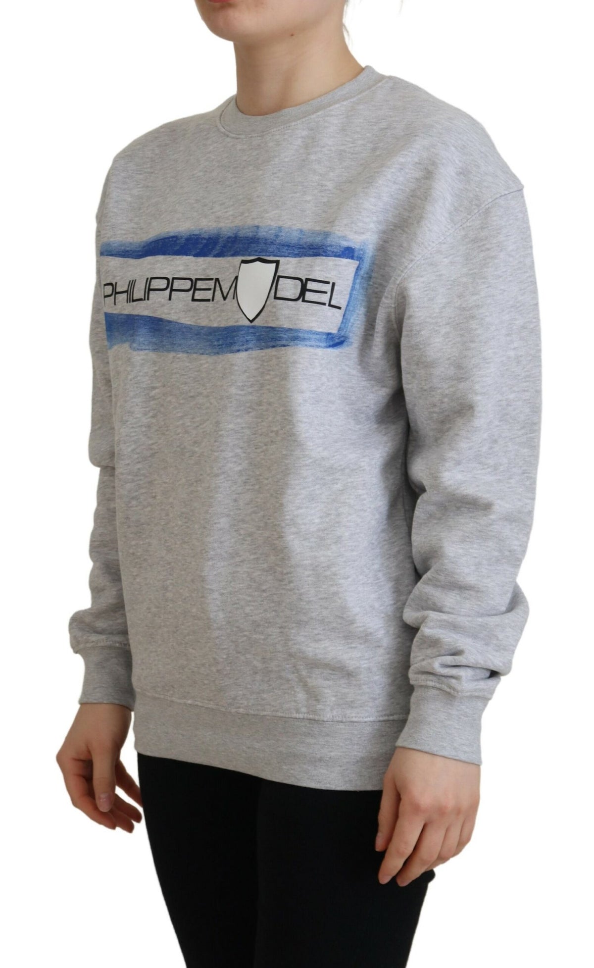 Philippe Model Pull-over à Manches Longues Imprimé Gris