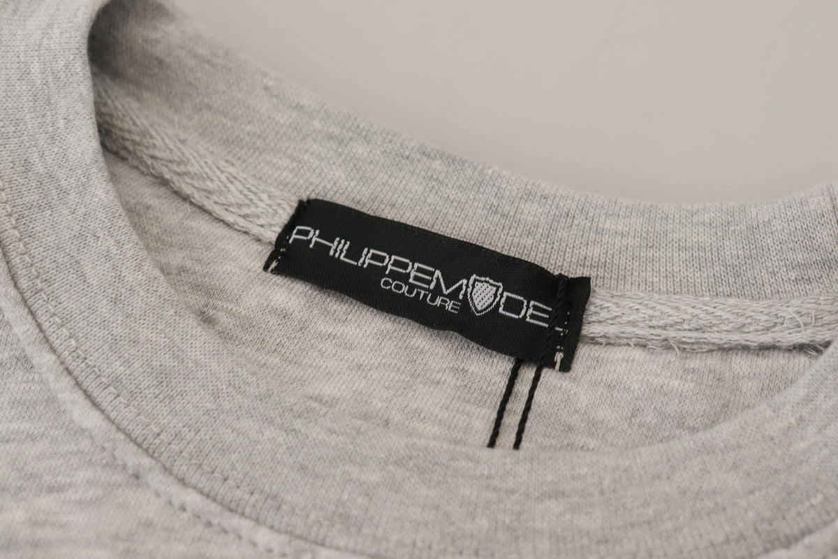 Philippe Model Pull-over à Manches Longues Imprimé Gris