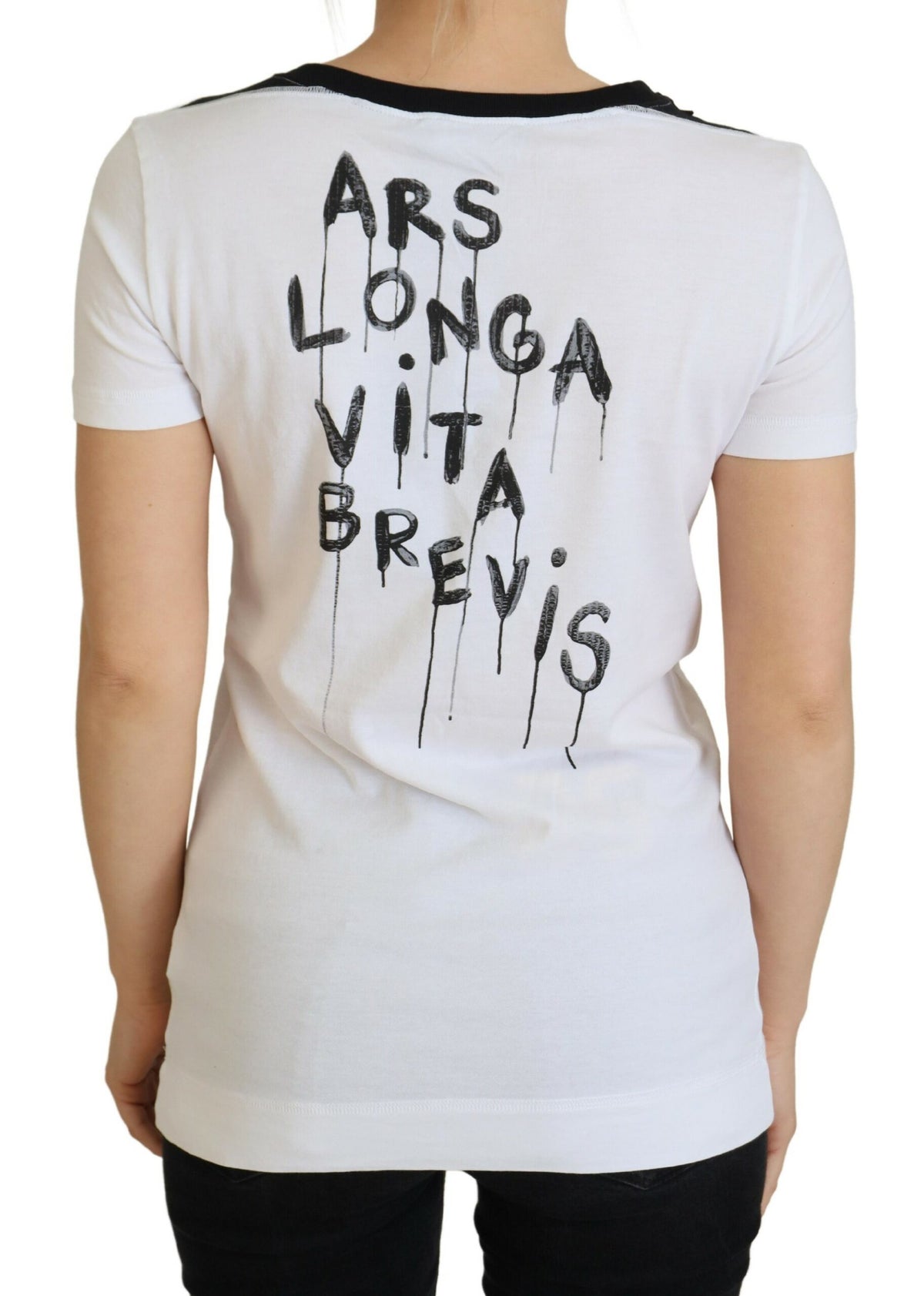 Dolce & Gabbana T-shirt en coton blanc à col rond