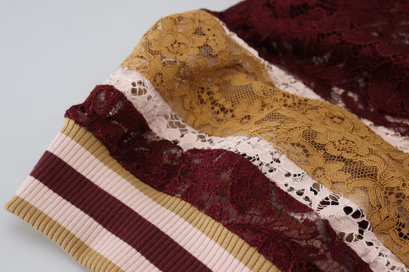 Pull-over en dentelle multicolore Dolce & Gabbana