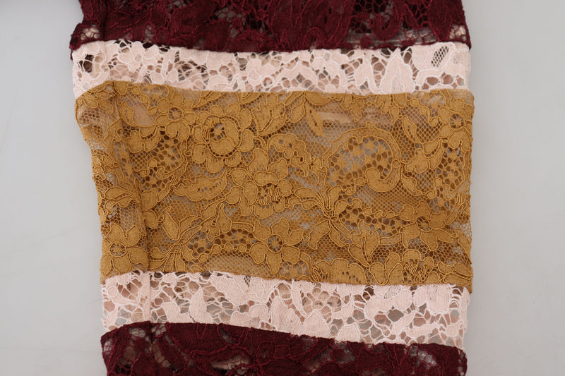 Pull-over en dentelle multicolore Dolce & Gabbana