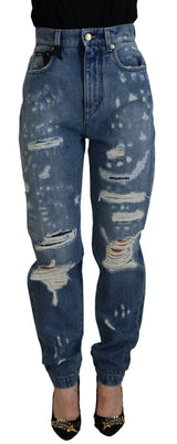 Dolce & Gabbana Jeans en Denim Tissé Tissé Bleu