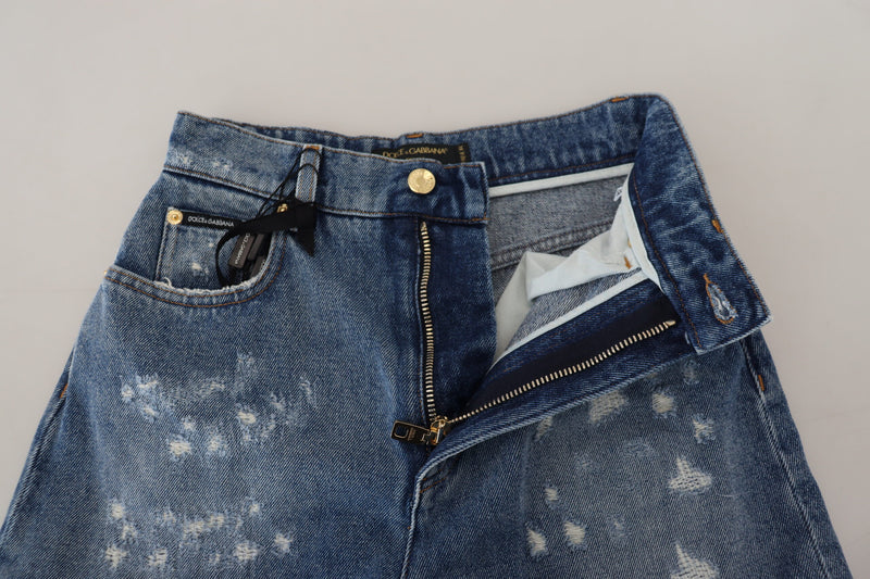 Dolce & Gabbana Jeans en Denim Tissé Tissé Bleu