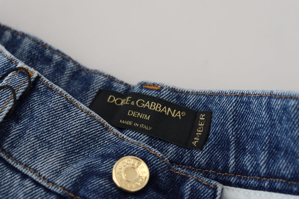 Dolce & Gabbana Jeans en Denim Tissé Tissé Bleu