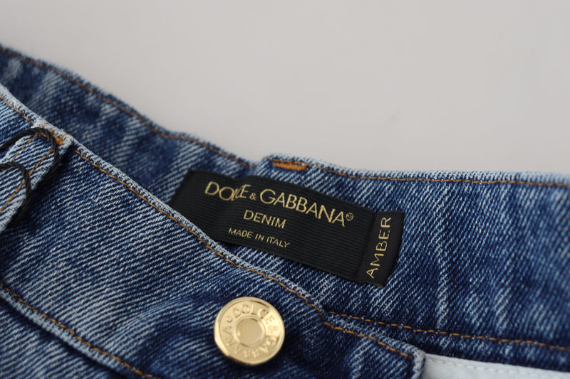 Dolce & Gabbana Jeans en Denim Tissé Tissé Bleu