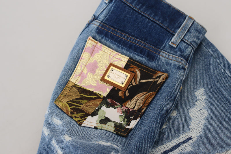 Dolce & Gabbana Jeans en Denim Tissé Tissé Bleu