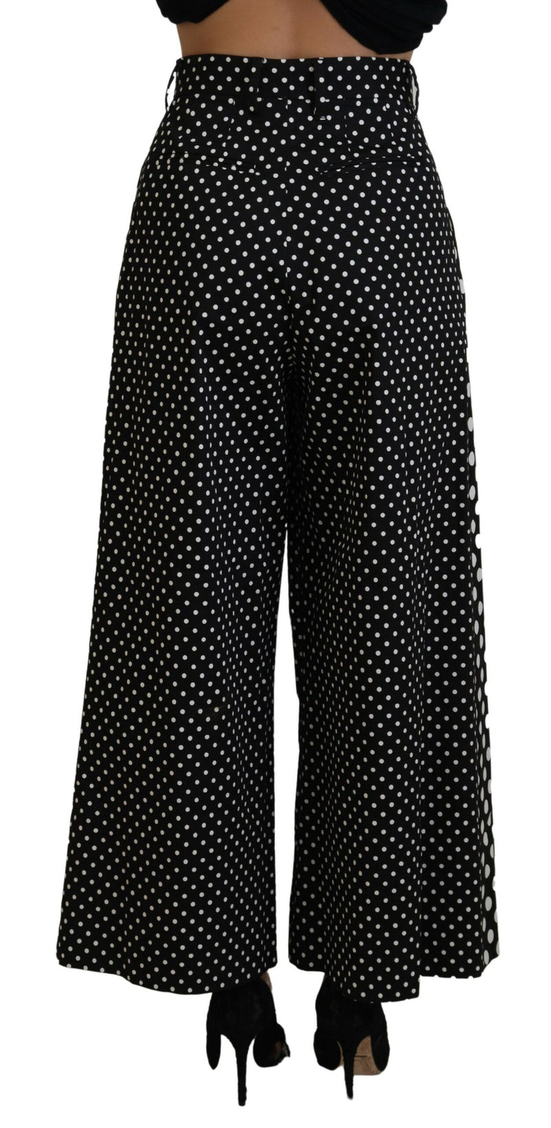 Dolce & Gabbana Pantalon Taille Haute à Pois Multicolores