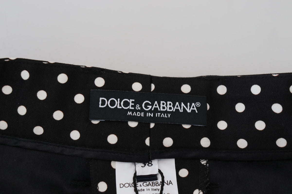 Dolce & Gabbana Pantalon Taille Haute à Pois Multicolores