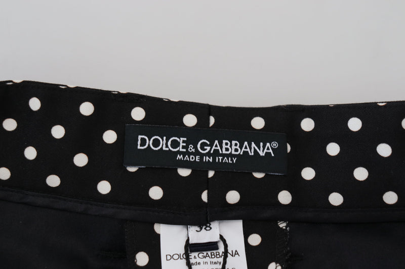 Dolce & Gabbana Pantalon Taille Haute à Pois Multicolores