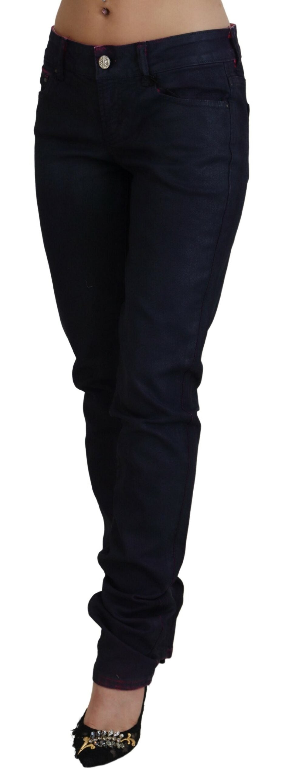 Just Cavalli Jeans Femme Slim Fit Noirs Taille Basse