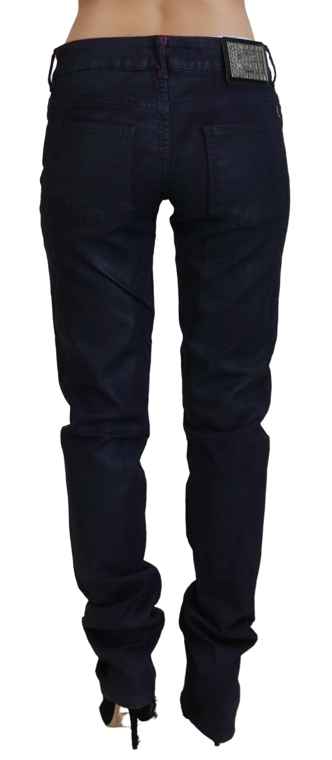 Just Cavalli Jeans Femme Slim Fit Noirs Taille Basse