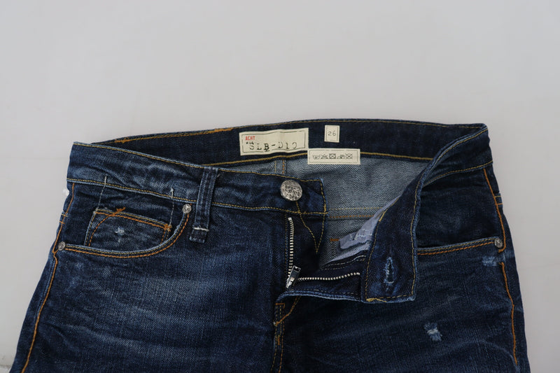 Acht Jeans Femme Basse Taille Bleues Délavées