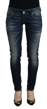 Acht Jeans Femme Slim Fit en Denim Bleu Lavé