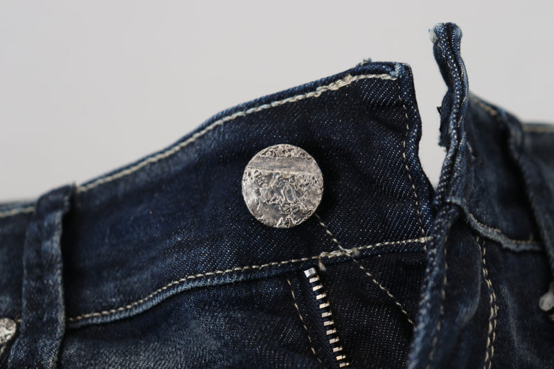 Acht Jeans Femme Slim Fit en Denim Bleu Lavé