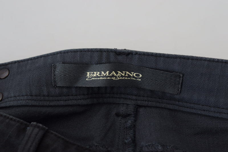 Ermanno Scervino Jeans Femme Slim Fit Noir en Coton