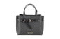 Sac à main bandoulière Michael Kors Emilia, petit modèle noir, en PVC, signature