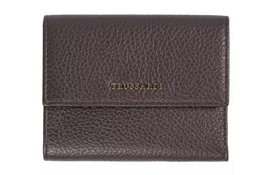 Trussardi Bruine Leren Dames Portemonnee