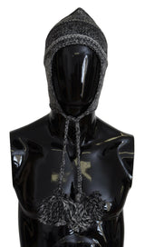 Bonnet en tricot polaire gris chaud avec cache-oreilles Dolce & Gabbana