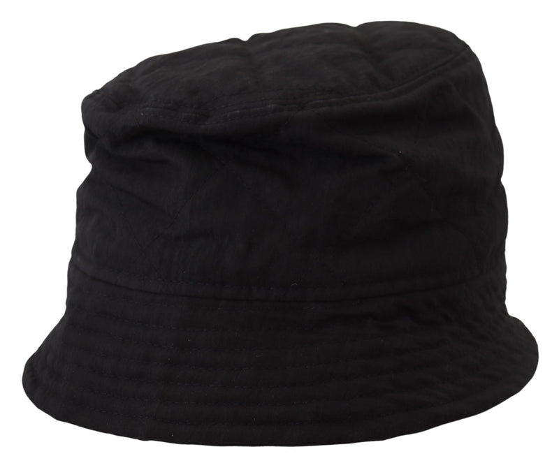 Dolce & Gabbana Black Nylon Bucket Cap Hat