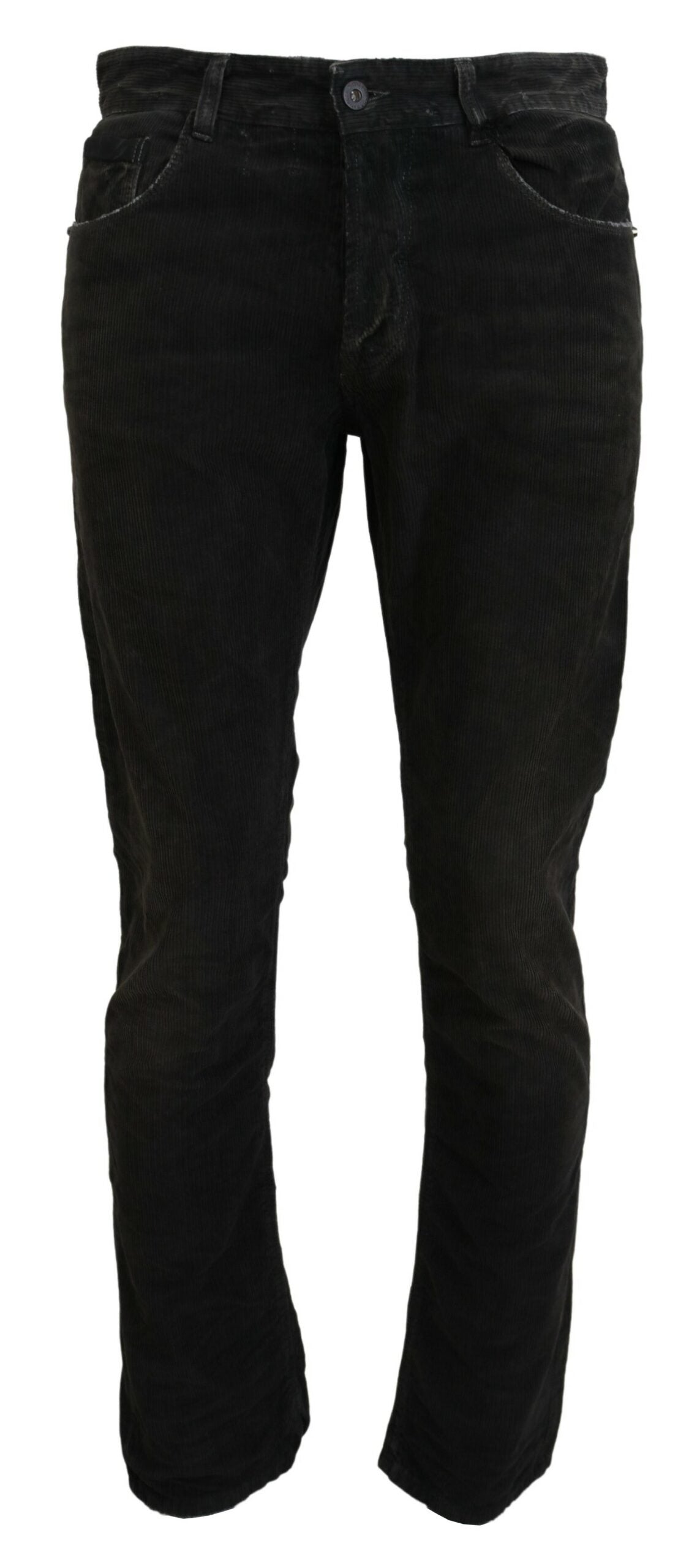 Costume National - Jeans décontractés en sergé de coton gris pour homme