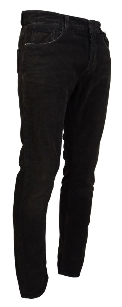 Costume National grijze katoenen corduroy casual jeans voor heren