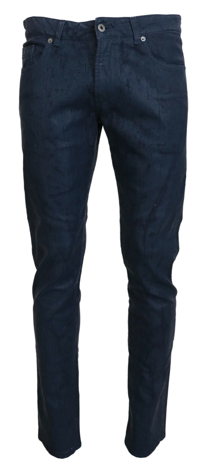 Exte Blauwe Katoenen Tapered Slim Fit Casual Jeans voor Heren