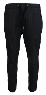 Pantalon jogging homme en coton gris Dolce &amp; Gabbana